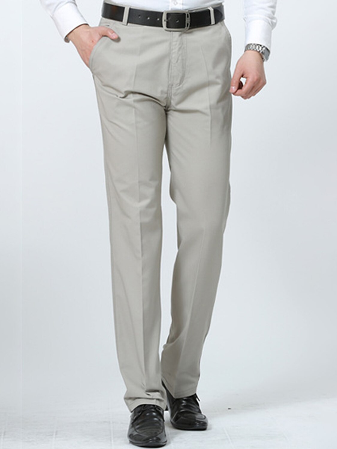 Per uomo Laurea Pantaloni Chinos Pantaloni chino Tasca Gamba Dritta Semplice Comodità Traspirante All'aperto Quotidiano Uscire Moda Casual Cáqui Escuro Nero del 2025 a $18.99 –P6