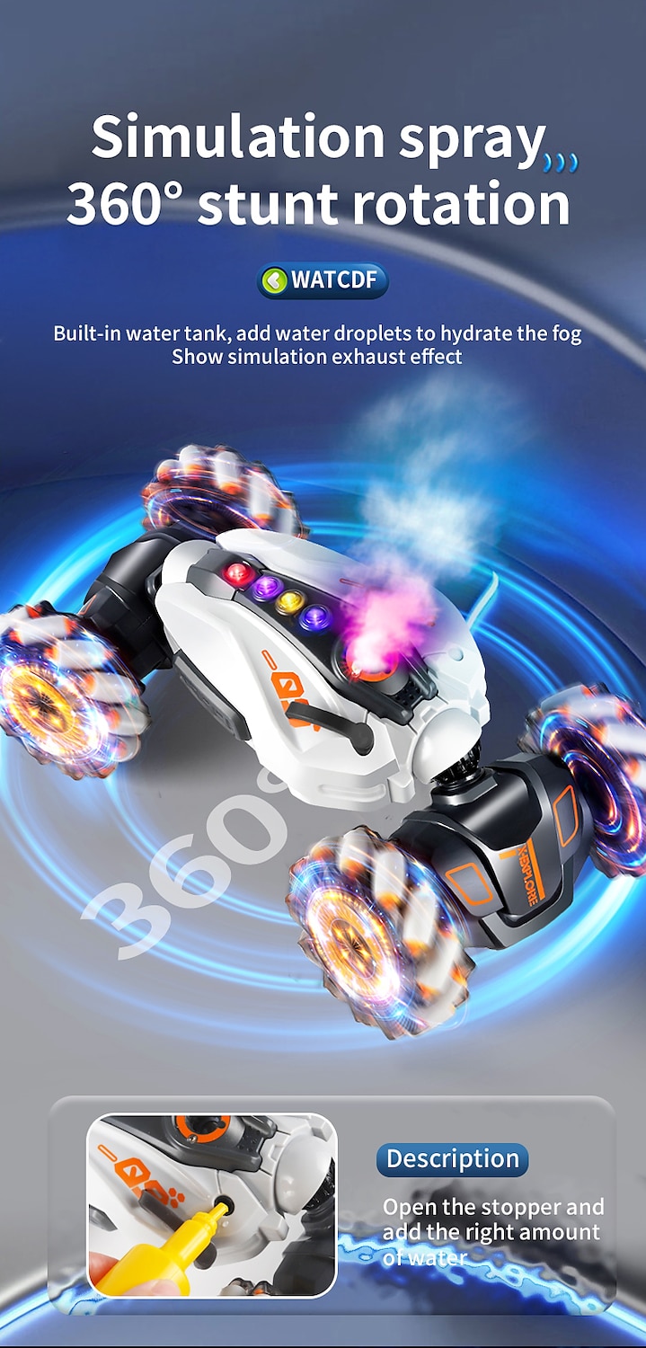 2025年 ジェスチャーセンシングリモコンツイストカー発光ホイール変形高速クライミングカーrcカースタントカーゲーム2278  コレクション – $46.99 –P7