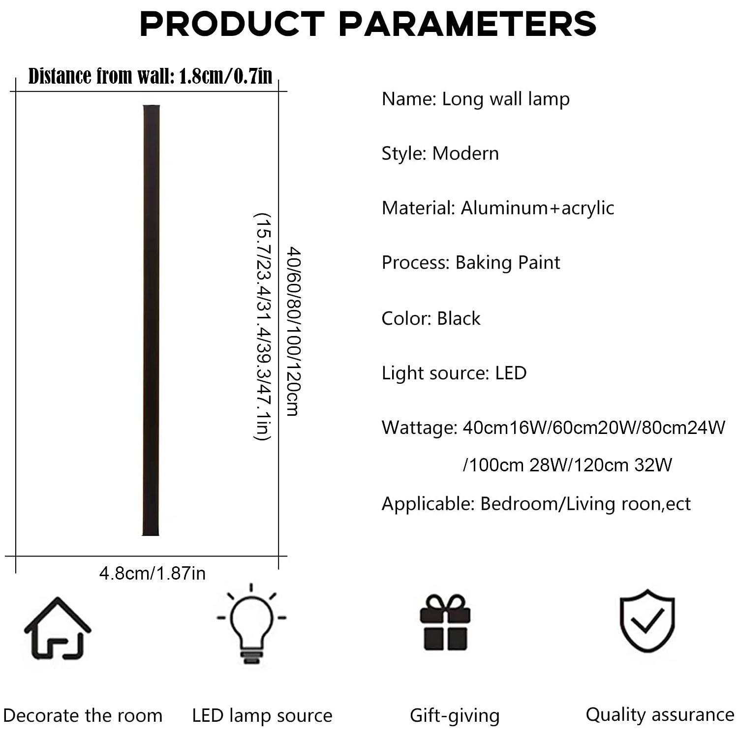 Ultrathin Up and Down LED Wall Lights Single Installation of Two Black LED Wall Lamps Modern Wall Lamp Lndoor Wall Lamp Wall Decoration AC110V AC220 2025 - $59.99 –P4