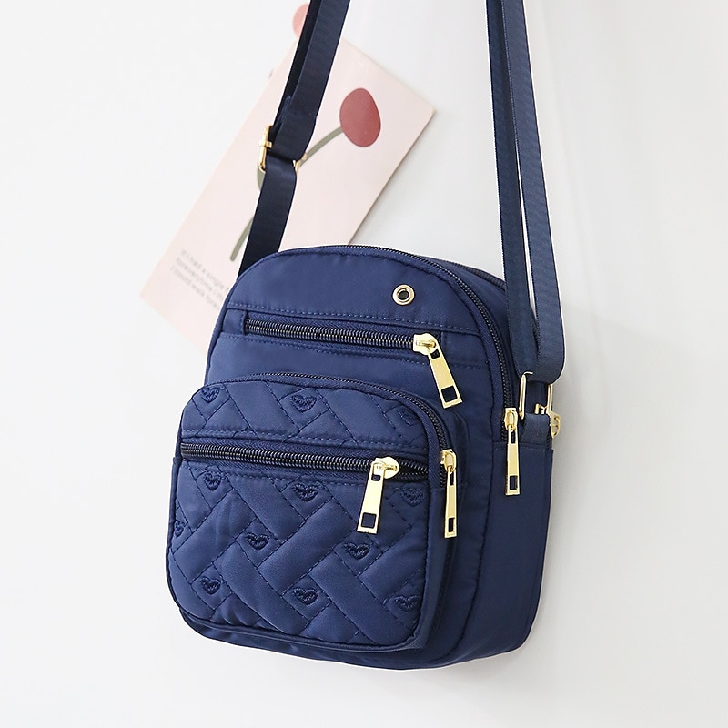 Women's Quilted Nylon Crossbody Bag – Lightweight Waterproof Shoulder Purse with Multi-Pocket Design for Travel & Daily Use 2026 - $14.99 –P7