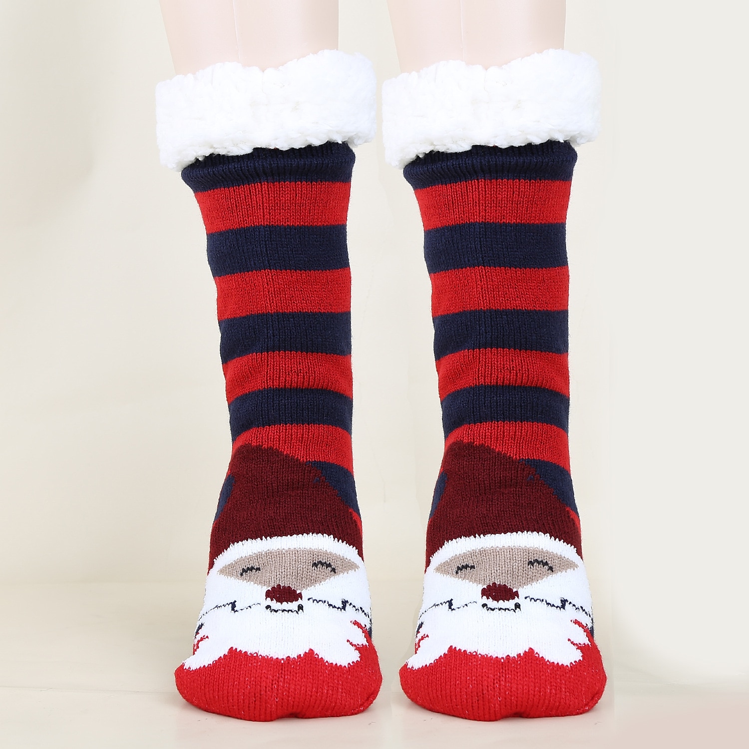 Papá Noel Artículos Para Celebrar la Navidad Calcetines de Navidad Hombre Mujer Navidad Nochebuena Estilo lindo Calcetines 2025 - $15.49 –P14