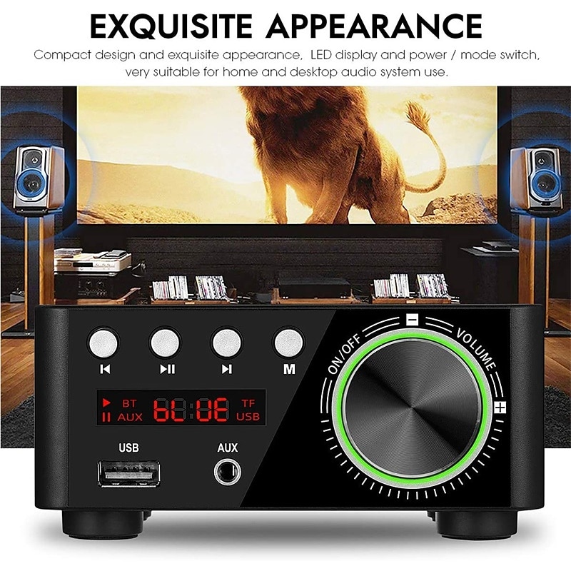 Bluetooth Digital Mini Amplifier 50WX2 Power Amplifier Board Bluetooth-compatible TPA3116 Receiver Stereo 12V Home Car Audio Amp USB U-disK TF Music Card Player 2025 - $41.99 –P7