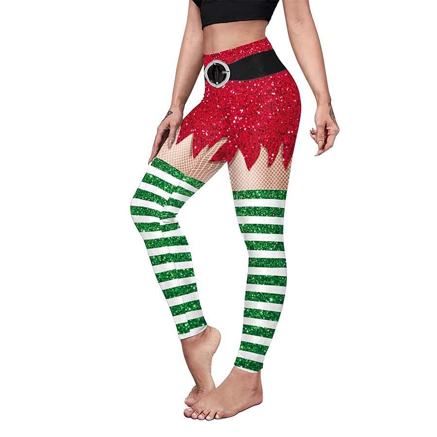 Weihnachtsmann Leggins Jogginghosen Damen Weihnachten Heiligabend Weihnachten Erwachsene Weihnachten Silvester Hosen 2025 - $17.49 –P19