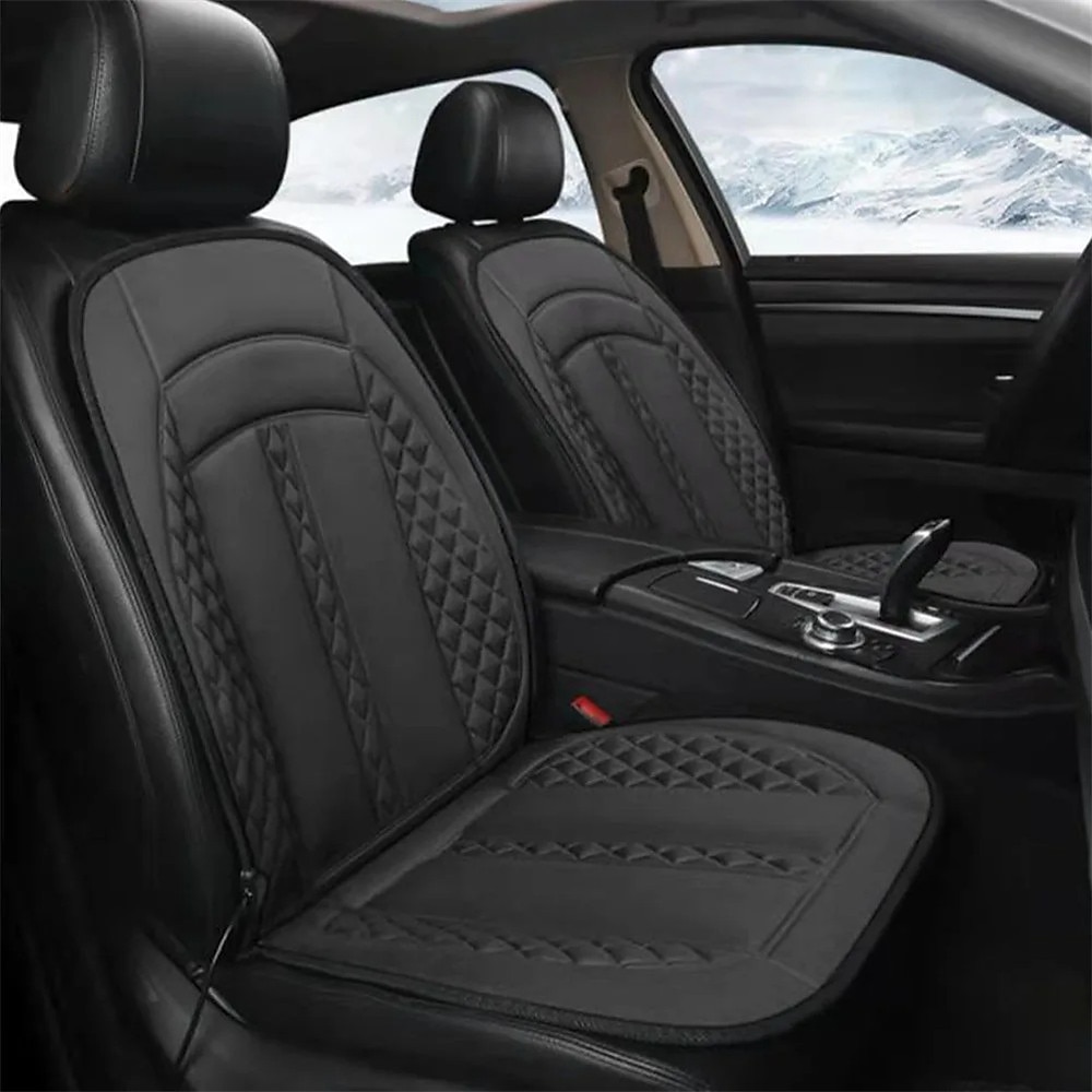 Cojines de asiento de automóvil calefaccionados de 12V para invierno almohadilla de funda de asiento de un solo y doble asiento accesorios para funda de asiento calefaccionada eléctrica 2025 - $52.99 –P2