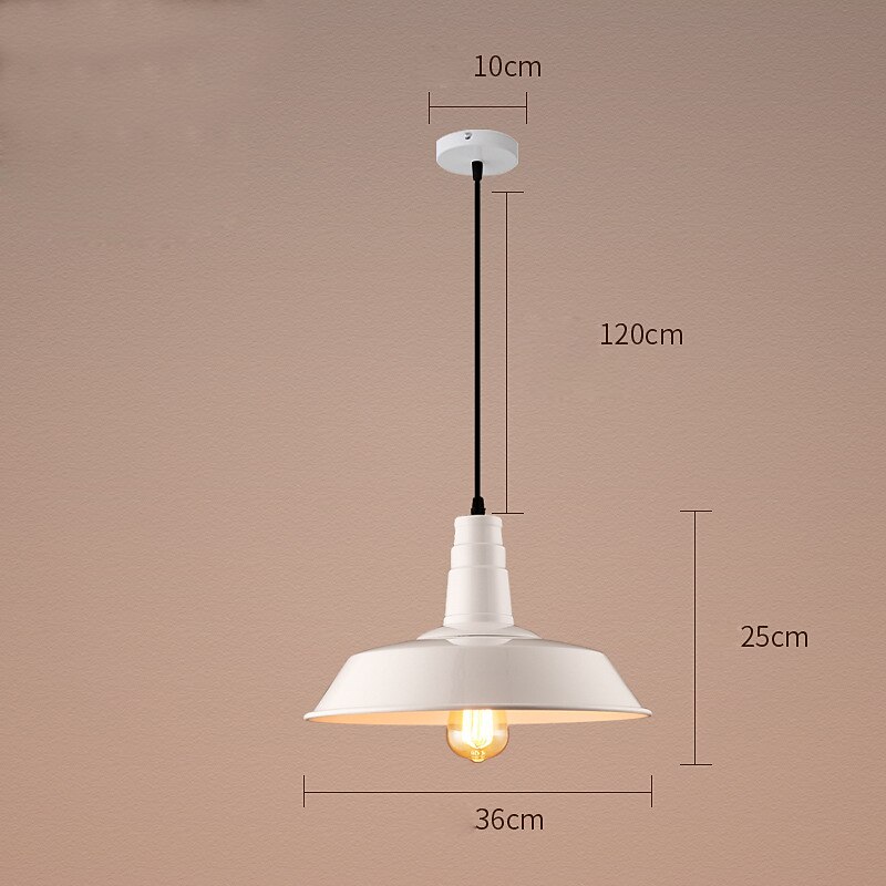 Lustre vintage entrepôt lumières décoratives lampe à suspension de style ancien luminaire suspendu à dôme industriel luminaire suspendu à base e27 pour magasin de vêtements bureau 110-240v de 2025 ? $118.99 –P10