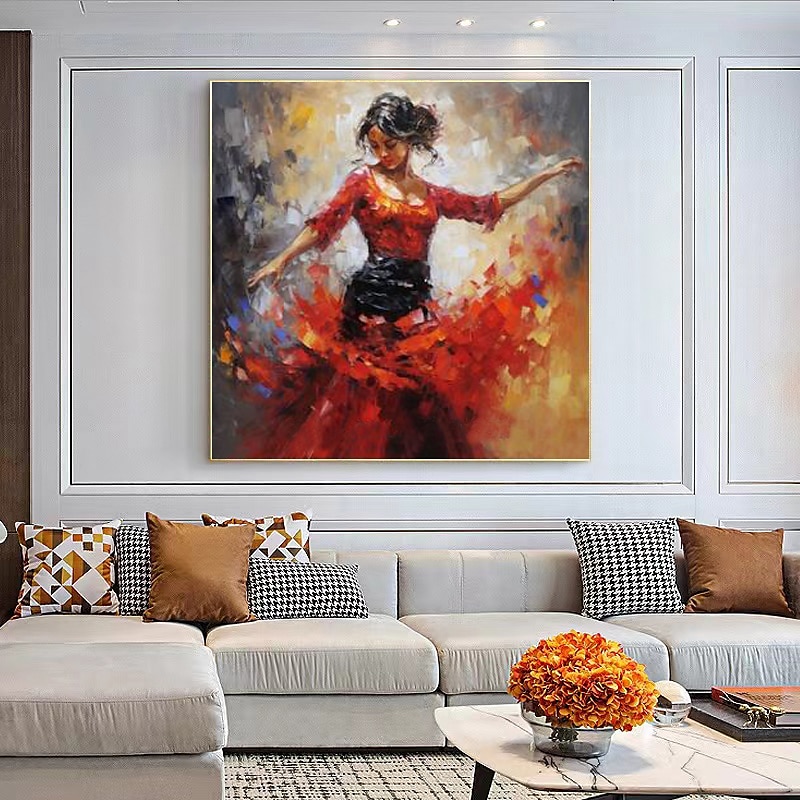 Spanish Dancer Oil Painting Hand Painted High Quality Flamenco Dancer Oil Painting On Canvas for Wall Decoration No Frame 2025 - $116.99 –P2