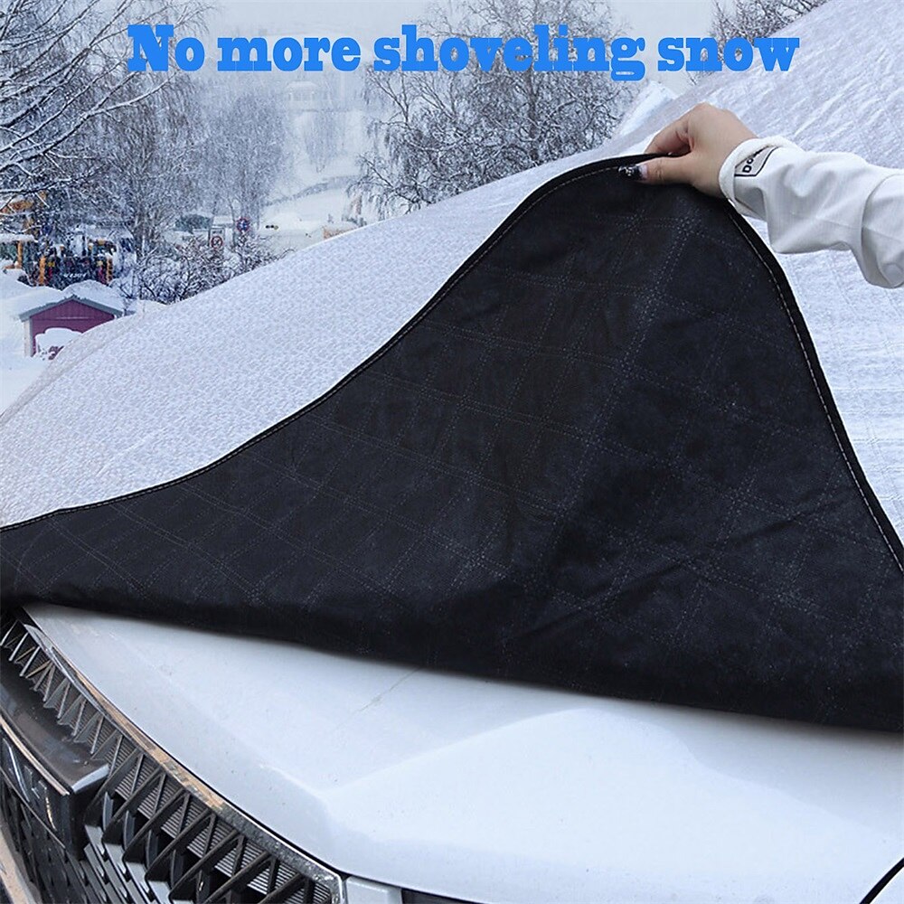 Starfire Car Front Windshield Snow Shield Anti-Freeze Cover Wind Shield Snow Shield Anti-Frost Cover Cloth Winter Snow Protection Thickened Winter 2026 - $44.99 –P4