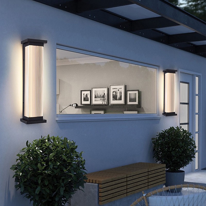 Aplique de pared LED, accesorio de iluminación, aplique de pared ip65, lámpara de pared de aluminio resistente al agua y a prueba de herrumbre, acrílico, patio, jardín, balcón, villa, luces 2025 - $165.99 –P6