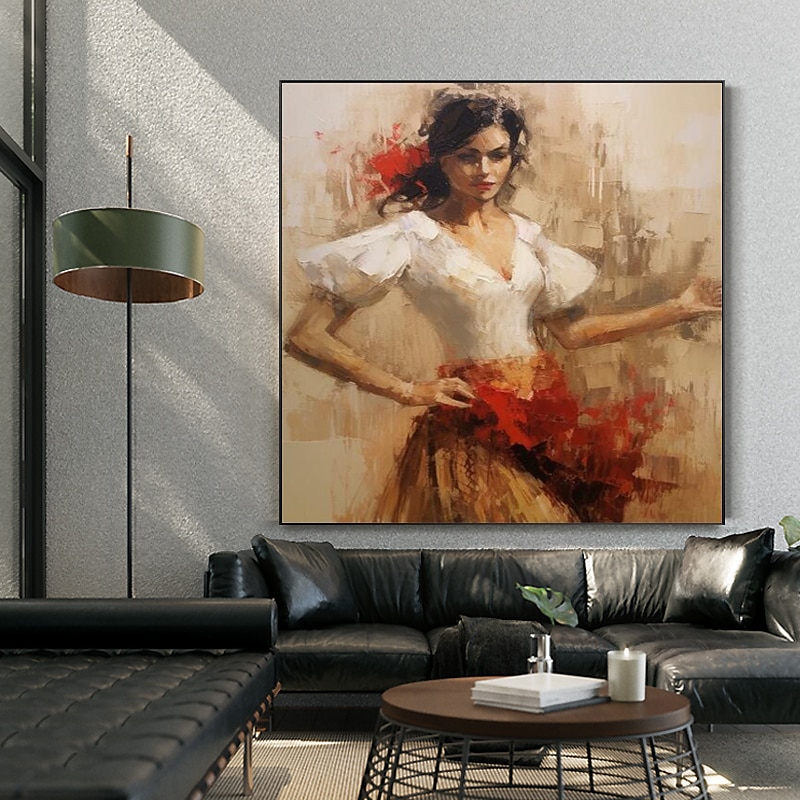 Spanish Dancer Oil Painting Hand Painted High Quality Flamenco Dancer Oil Painting On Canvas for Wall Decoration No Frame 2025 - $116.99 –P3