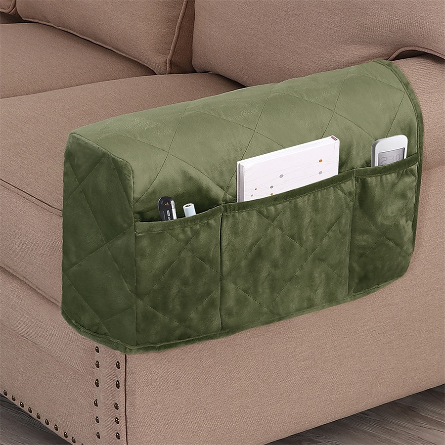 2 peças capas de apoio de braço para cadeiras e sofás capas de braço de sofá para capas de apoio de braço de sofá com bolso lateral protetor de móveis antiderrapante capas de apoio de braço laváveis de 2025 por $39.99 –P12