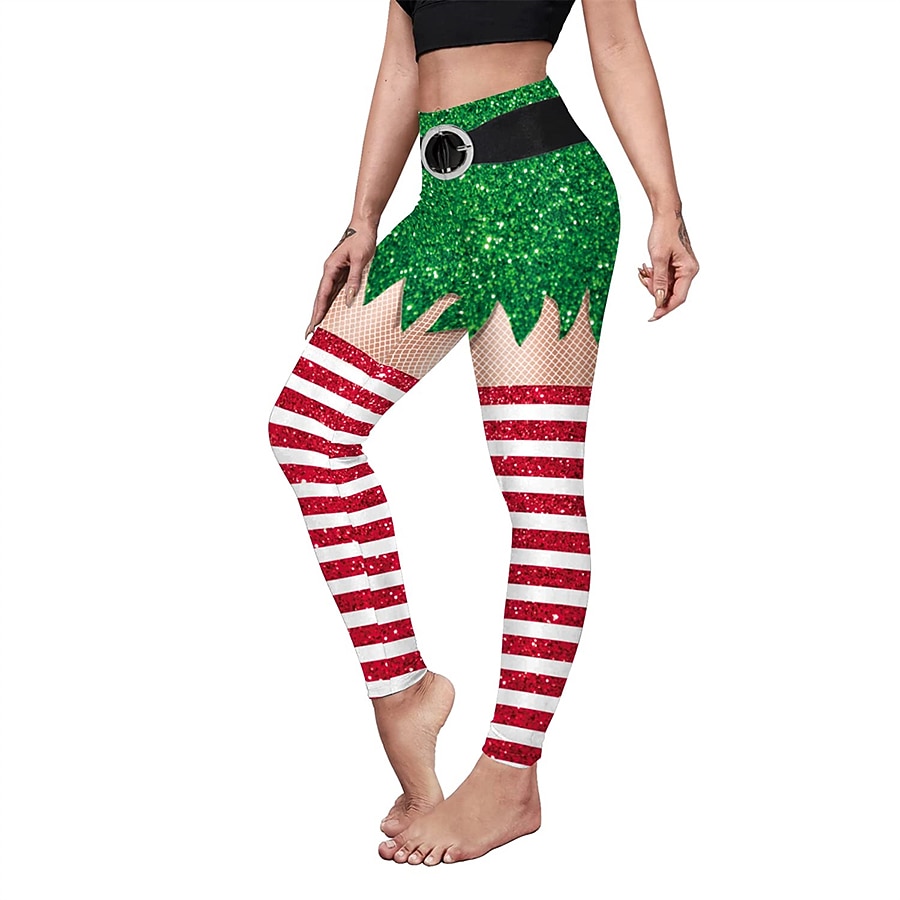Weihnachtsmann Leggins Jogginghosen Damen Weihnachten Heiligabend Weihnachten Erwachsene Weihnachten Silvester Hosen 2025 - $17.49 –P16