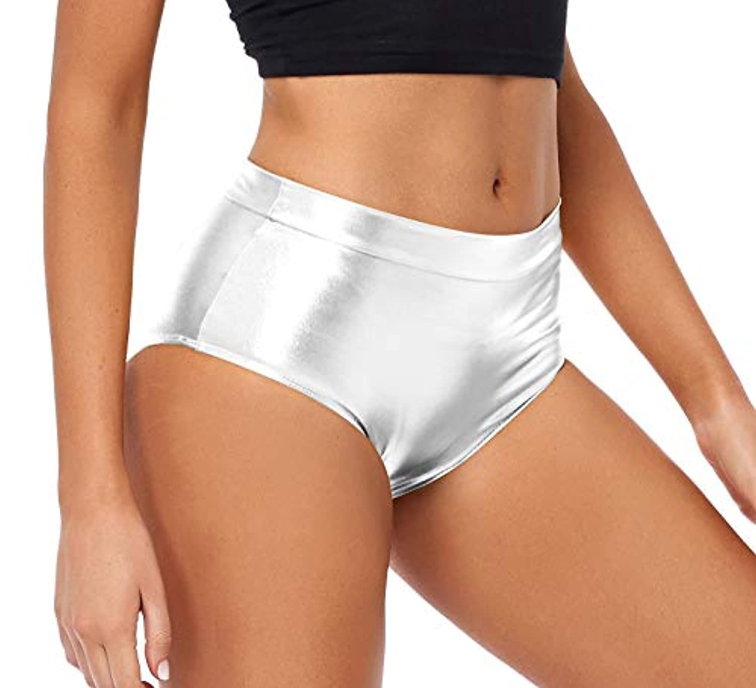 Metallisch 1980er Glänzendes Latex-Patent Shorts PU - Leder Figurbetontes Einfarbig Damen Maskerade Party Junggesellinnenabschiedsparty Pride Parade Erwachsene Shorts 2025 - $21.99 –P11