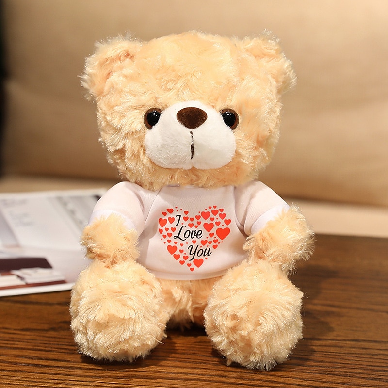 Women's Day Gifts Evlooe Bear Stuffed Animal Plush Toy for Valentine Day Cute 9.8 Teddy Bear Plushie with Rose Soft Small Cuddly Bear Toy Gifts for Girlfriend Boyfriend Mother's Day Gifts for MoM 2025 - $20.99 –P12