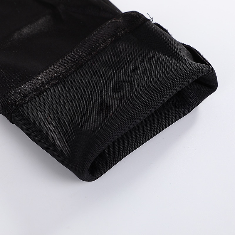 Gants en cuir verni sexy cosplay gants serrés et allongés avec revêtement en cuir brillant gants de performance de danse en tube d'acier ds de 2025 ? $20.99 –P5