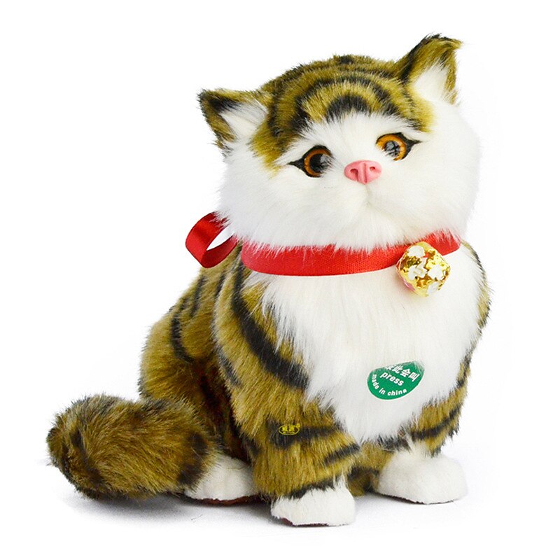2025年 模擬猫人形装飾品卸売手工芸品クリエイティブギフトモデルは尻尾を振ってぽっちゃりと呼びます コレクション – $20.99 –P8