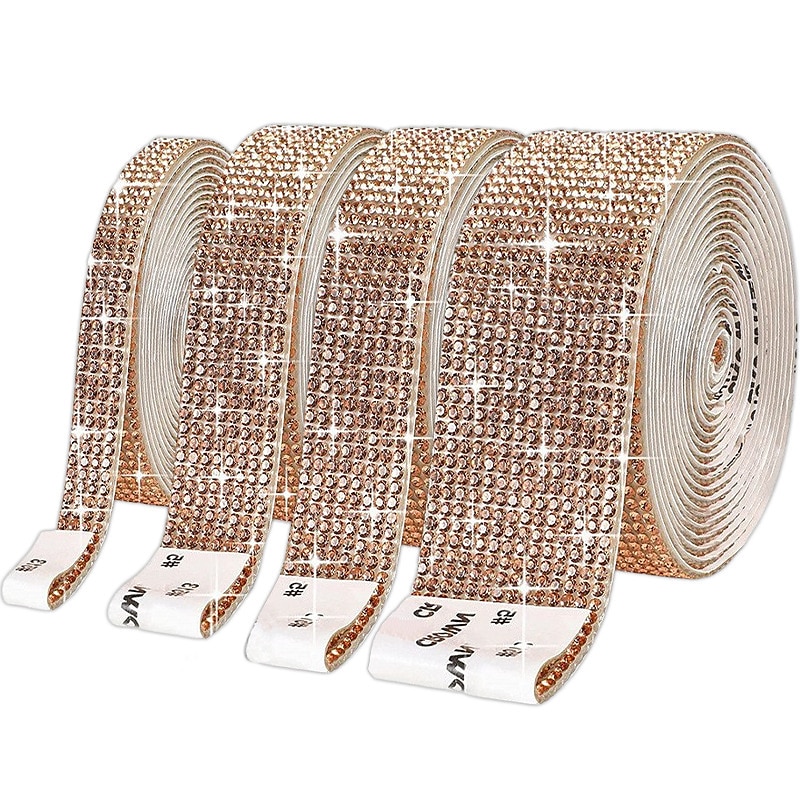 Bling Crystal Drill Rhinestone Shiny Colorful Artificial DiamondCar Sticker Handmade Diy Making Car Decoration 1yard 91cm 2025 - $15.99 –P13