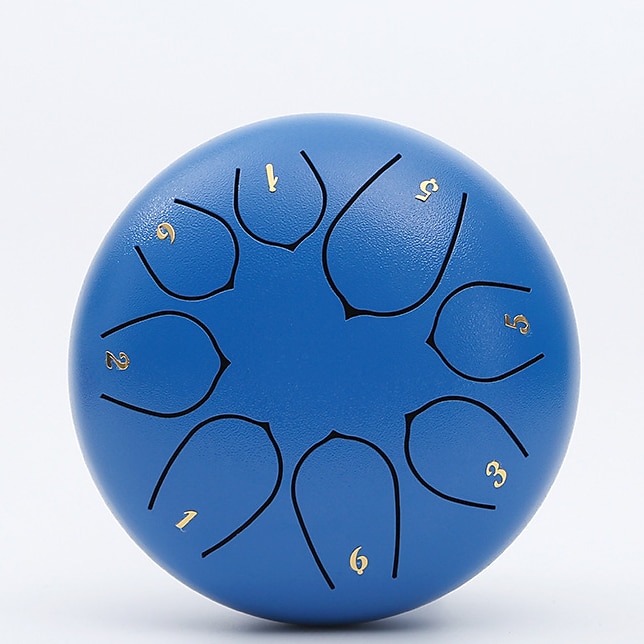 Alloy Steel Tongue Drum 6 Inch 8 Notes Hand Drums with Bag Sticks Music Book, Sound Healing Instruments for Musical Education Entertainment Meditation Yoga Zen Gifts 2025 - $38.99 –P6