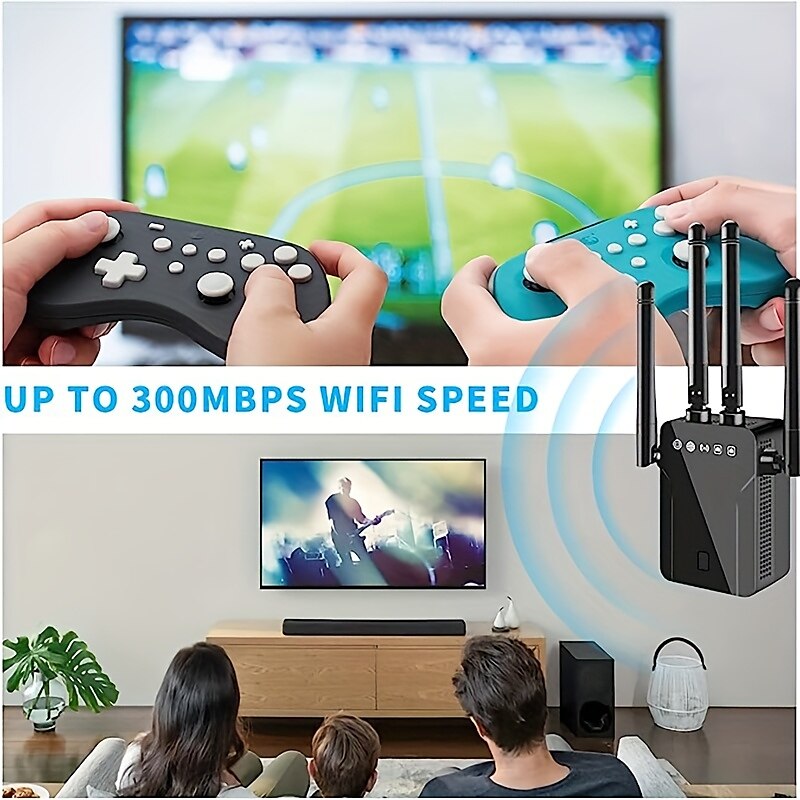 2023 новейший удлинитель Wi-Fi 2,4G, усилитель сигнала Wi-Fi площадью до 9800 кв. футов и 50 устройств, расширители диапазона Wi-Fi, усилитель сигнала для дома, усилитель сигнала беспроводного Интернета с портом Ethernet, повторитель Wi-Fi 2025 - $27.99 –P5