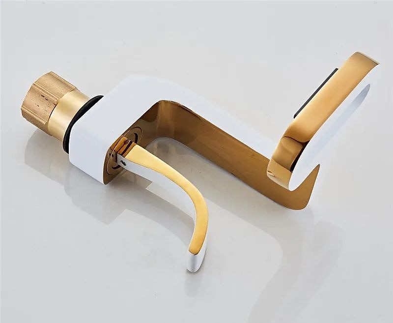 Bathroom Sink Faucet - Waterfall Electroplated Centerset Single Handle One HoleBath Taps 2025 - $170.99 –P7