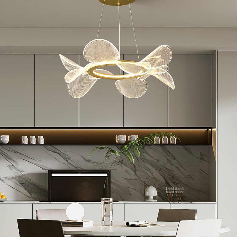 Ceiling Chandelier Lamp, LED Modern Chandelier Lamp, Living Room Chandelier Modern Simple Light Atmosphere Household Butterfly Dining Lamp Pendant Lamp Network,Modern LED Chandelier 2025 - $549.99 –P7