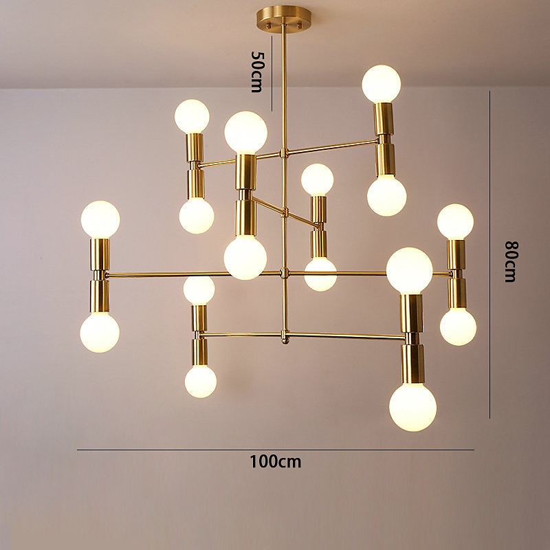 led μενταγιόν 55/100cm φωτιστικό οροφής ρυθμιζόμενο ύψος μενταγιόν μοντέρνο φωτιστικό οροφής μέσα του αιώνα για σαλόνι, τραπεζαρία, κουζίνα 2025 - $503.99 –P10