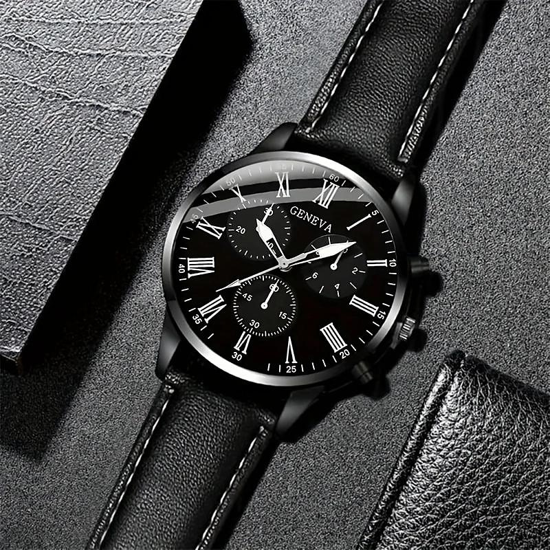 1pc Orologio Quartz da Uomo in Lega Rotondo  1pc Bracciale Accessori da Uomo del 2025 a $5.99 –P4