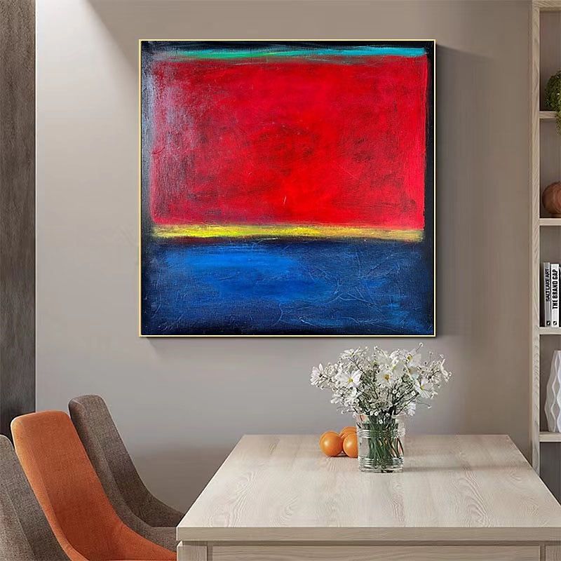 Originální abstraktní umělecké ručně malované žluté obrazy na plátně fialové moderní akrylové malby nástěnná dekorace do obývacího pokoje bez rámu 2026 - $67.99 –P14