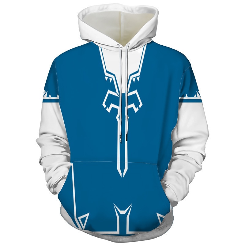 The Legend of Zelda Połączyć Bluza z Kapturem Anime 3D Przednia kieszeń Graficzny Na Dla par Męskie Damskie Dla dorosłych Karnawał Bal maskowy Druk 3D Impreza Codzienne 2025 - $29.99 –P1