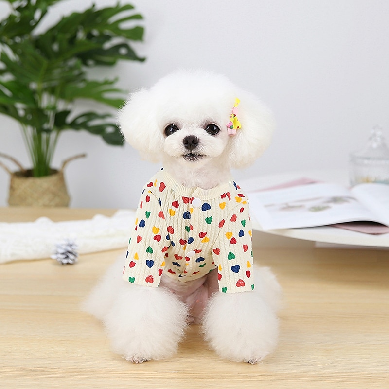 Koirat Kissat Takit Takki Muoti söpö tyyli Talvi Lämmin Pehmeä Pestävä Mukava ulko- Urheilu Koiran vaatteet for Bichon Frise Villakoira Pomeranian Pienelle lemmikille papillon 2025 - $26.99 –P5