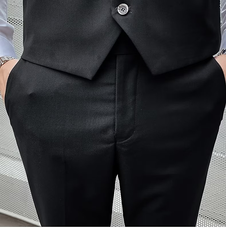 Men's Wedding Suits Homecoming Suits Black Yellow Business Formal Solid Colored Standard Fit 3 Piece Single Breasted One-button 2025 - $122.99 –P10