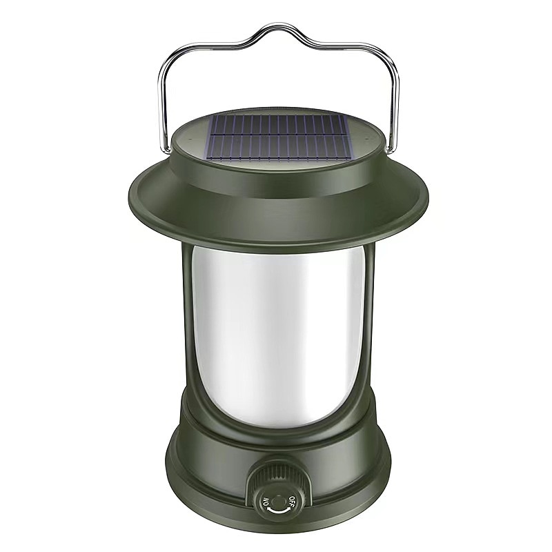 Solar-LED-Campinglaterne, wiederaufladbare LED-Retro-Zeltleuchte zum Aufhängen für Outdoor-Camping 2025 - $11.49 –P2
