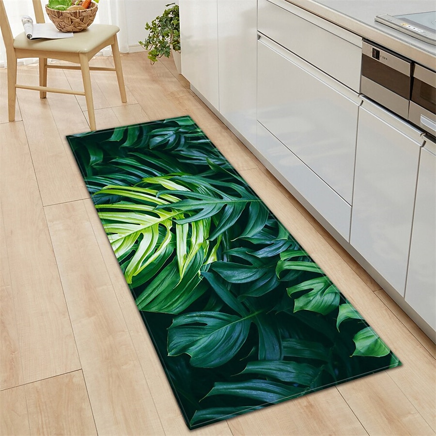 Tapis floral végétal tapis de cuisine tapis de sol antidérapant résistant à l'huile tapis de salon tapis intérieur extérieur tapis de chambre décor de salle de bain tapis d'entrée tapis de porte de 2026 ? $16.49 –P2