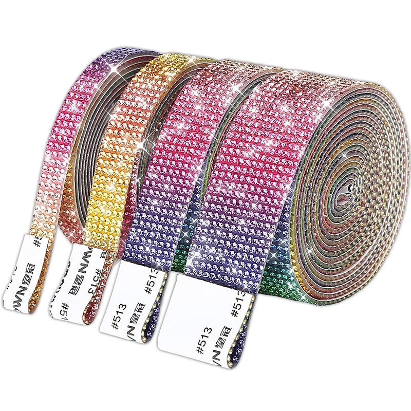 Bling Crystal Drill Rhinestone Shiny Colorful Artificial DiamondCar Sticker Handmade Diy Making Car Decoration 1yard 91cm 2025 - $15.99 –P18
