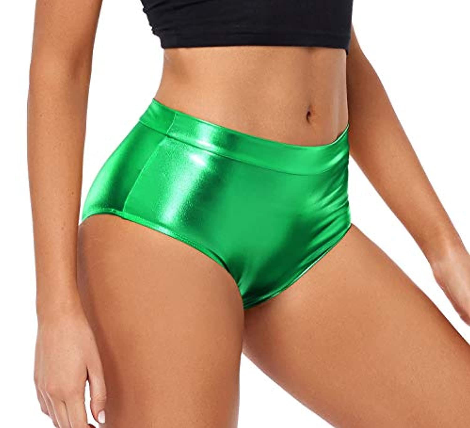 Metallisch 1980er Glänzendes Latex-Patent Shorts PU - Leder Figurbetontes Einfarbig Damen Maskerade Party Junggesellinnenabschiedsparty Pride Parade Erwachsene Shorts 2025 - $21.99 –P7