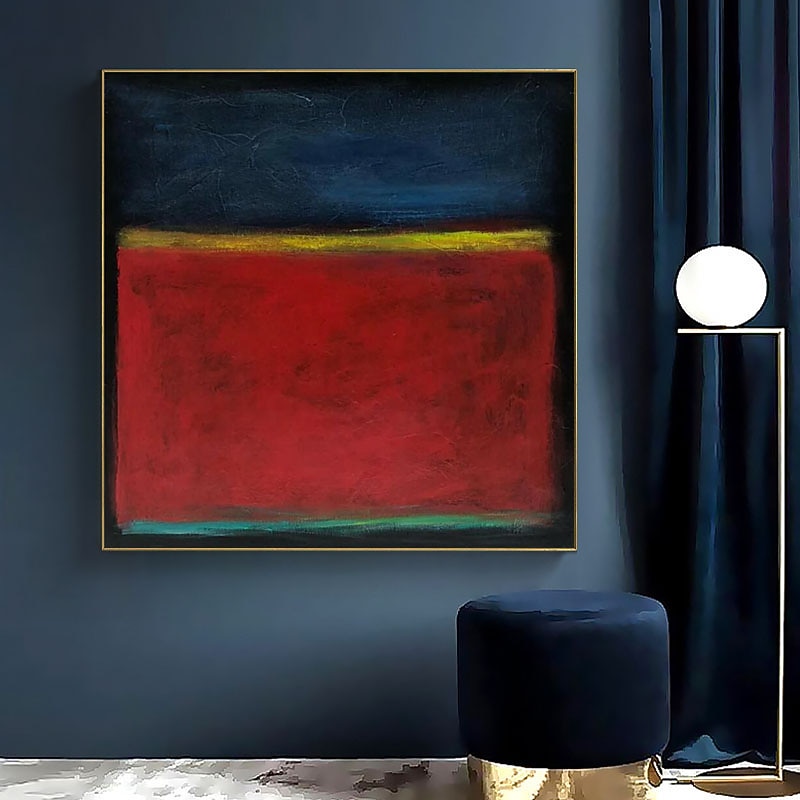 Originální abstraktní umělecké ručně malované žluté obrazy na plátně fialové moderní akrylové malby nástěnná dekorace do obývacího pokoje bez rámu 2026 - $67.99 –P13