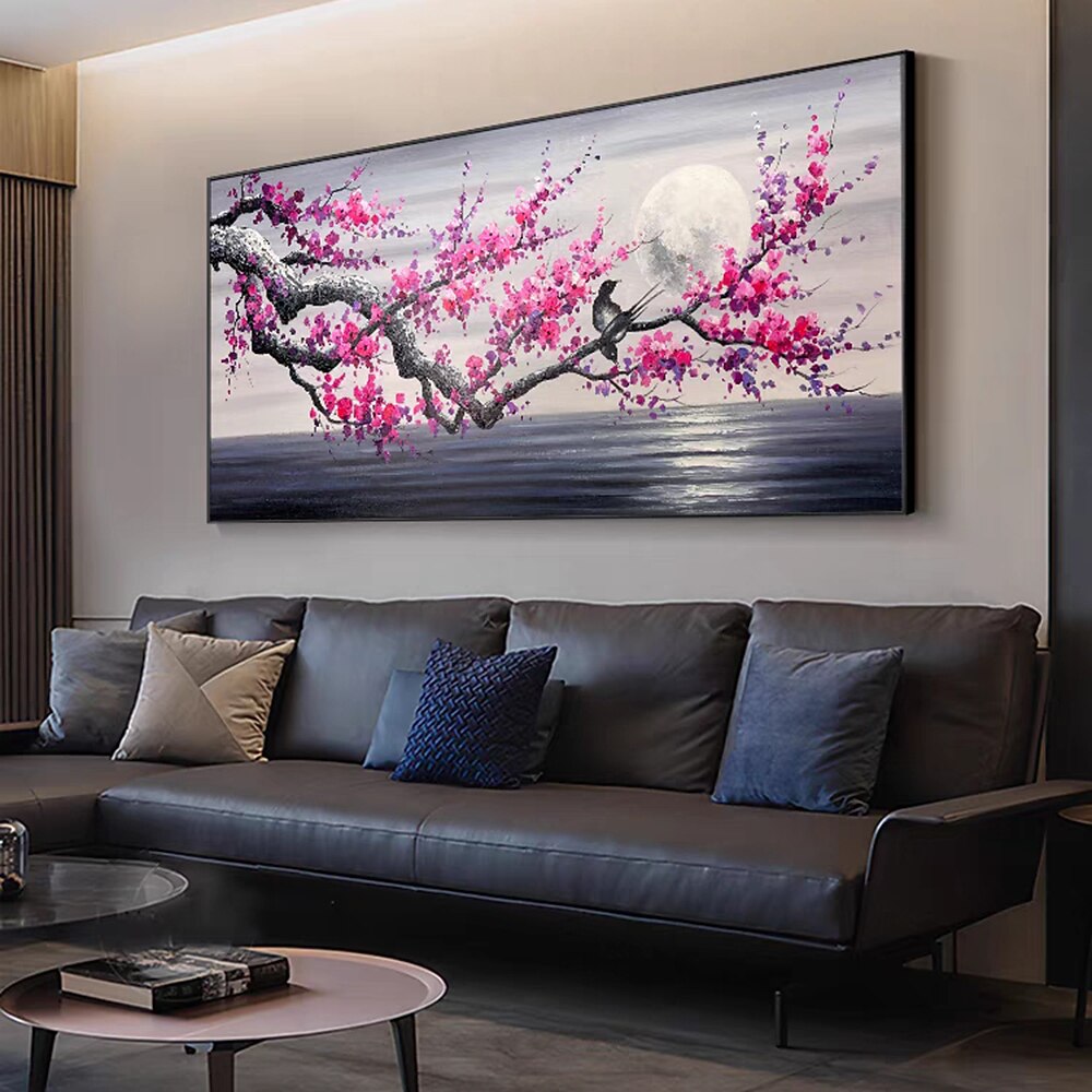 Mintura Handmade Tree Flower Oil Paintings On Canvas Wall Art Decoration Modern Abstract Picture For Home Decor Rolled Frameless Unstretched Painting 2026 - $94.99 –P3