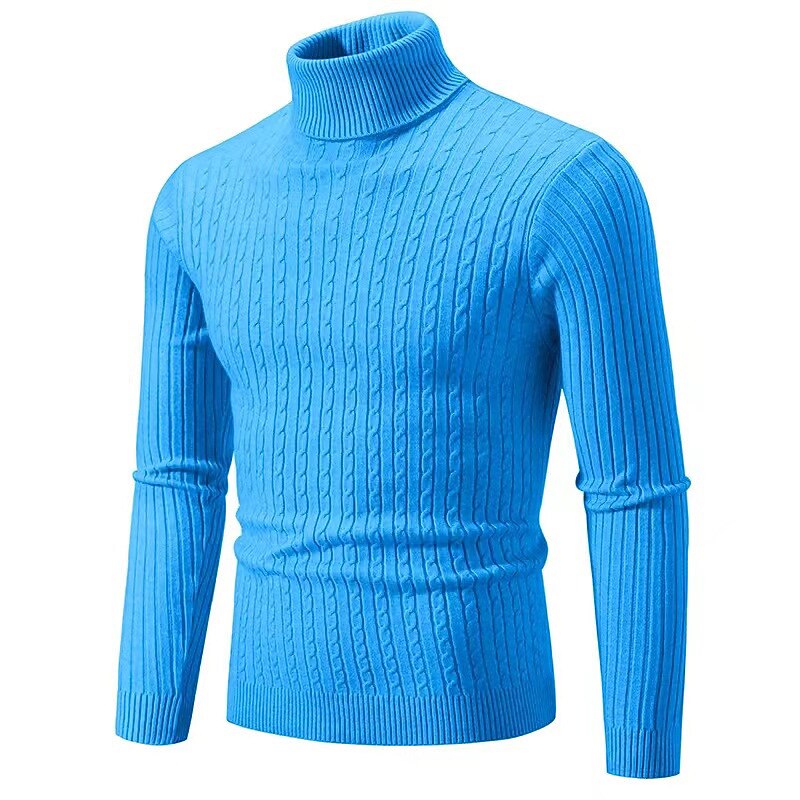 Per uomo Felpa Maglione a collo alto Maglione Maglia Lavorato a maglia Intrecciato Tinta unica A collo alto Stile vintage Morbido Interni Giornaliero Abbigliamento Inverno Autunno Nero Vino S M L del 2026 a $22.99 –P14