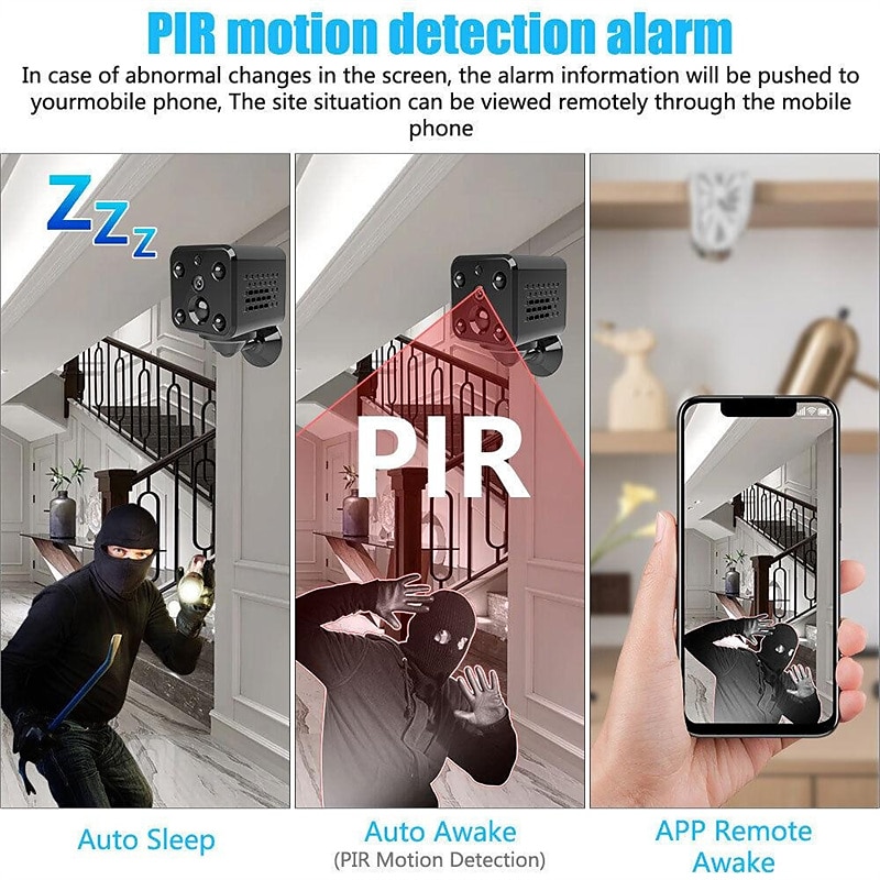 Wireless Wifi Camera Mini Surveillance Full HD 1080P IP Security Baby Monitor Night Vision Outdoor Smart Home Camera Recorder PIR Motion Detection 2025 - $55.99 –P4