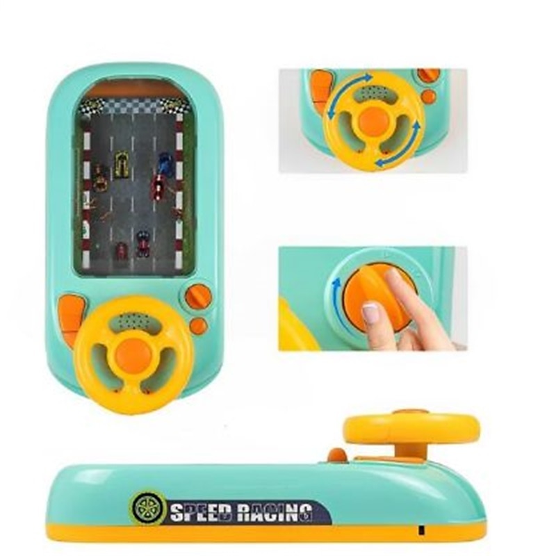 2025年 子供用ステアリングホイールシミュレーションドライビングおもちゃパズル電動卓上ゲームコンソールで、レベル間のレースや冒険を回避します。 コレクション – $103.99 –P8
