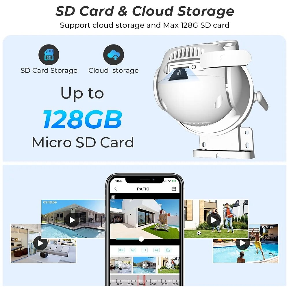 DIDSeth 8MP 4K Wifi PTZ Camera Dual-Lens Video Surveillance Protection Ai Human Monitor Night Vision Outdoor Security CCTV Cam 2025 - $71.99 –P11