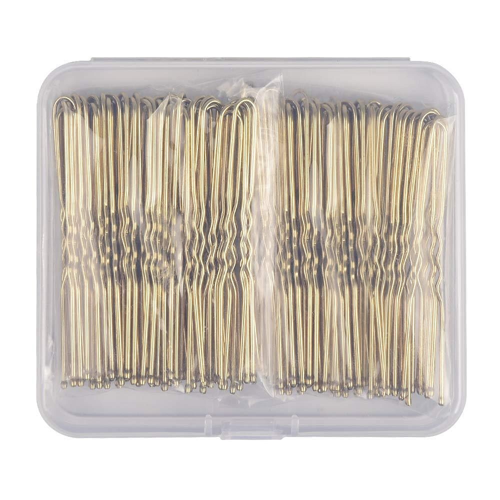 U Shaped Hair Pins, 200PCS 2.4inch Bun Hair Pins for Women Kids Girls Hairdressing Salon with Storage Box, for All Hair Types - Brown 2025 - $8.49 –P8