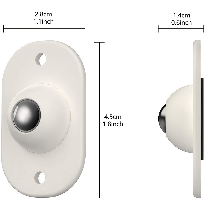 4/12 ruedas autoadhesivas mini ruedas giratorias pasta de acero inoxidable rueda universal rotación de 360 grados polea adhesiva para contenedores caja de almacenamiento inferior muebles bote de 2025 - $6.99 –P4