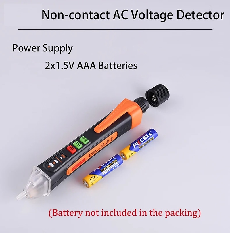 Non Contact Voltage Tester Pen Electrical Tools Electrical Tester AC 12-1000V/48V-1000V LED Flashlight Buzzer Alarm for Live/Null Wire Tester Judgment Wire Breakpoint Finder 2025 - $15.99 –P6