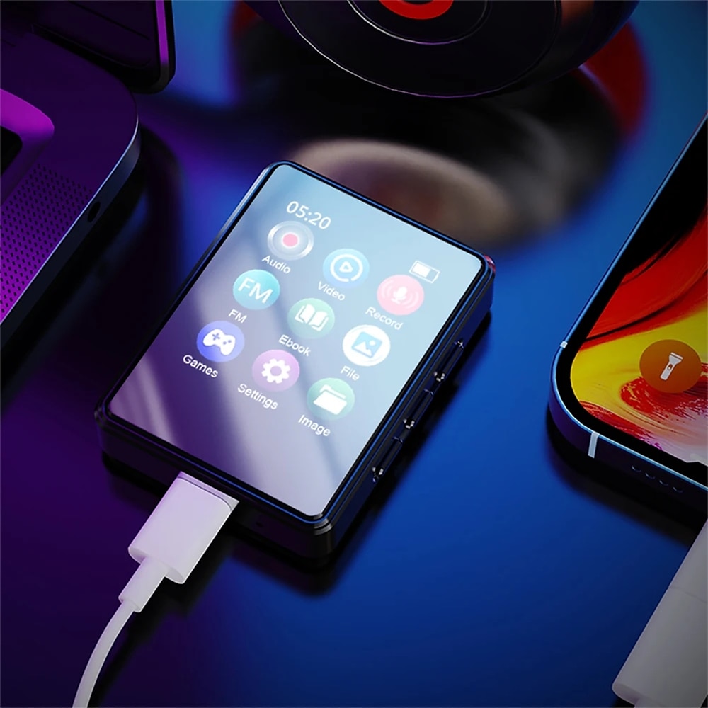 портативный mp3-плеер Bluetooth Hi-Fi стерео музыкальный плеер 1,8-дюймовый сенсорный экран mp3-плеер студенческий Walkman мини воспроизведение видео mp4 2025 - $32.99 –P4