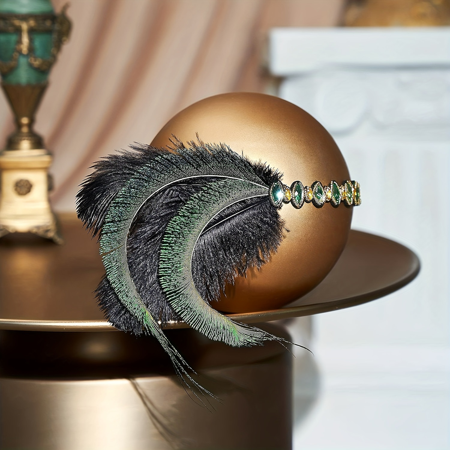 Szüret 1920-as évek A nagy Gatsby Flapper fejpánt A nagy Gatsby Esküvői Vendég Toll Jelmez Női Mindszentek napja Farsang Álarcos mulatság Teljesítmény Esküvő Esküvői vendég Felnőttek Fejfedők Minden 2025 - $13.99 –P2