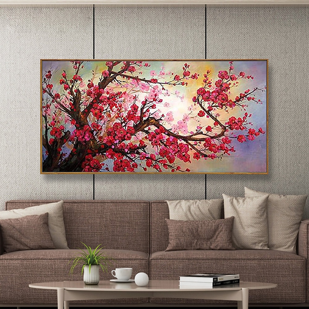 Mintura Handmade Tree Flower Oil Paintings On Canvas Wall Art Decoration Modern Abstract Picture For Home Decor Rolled Frameless Unstretched Painting 2026 - $94.99 –P4