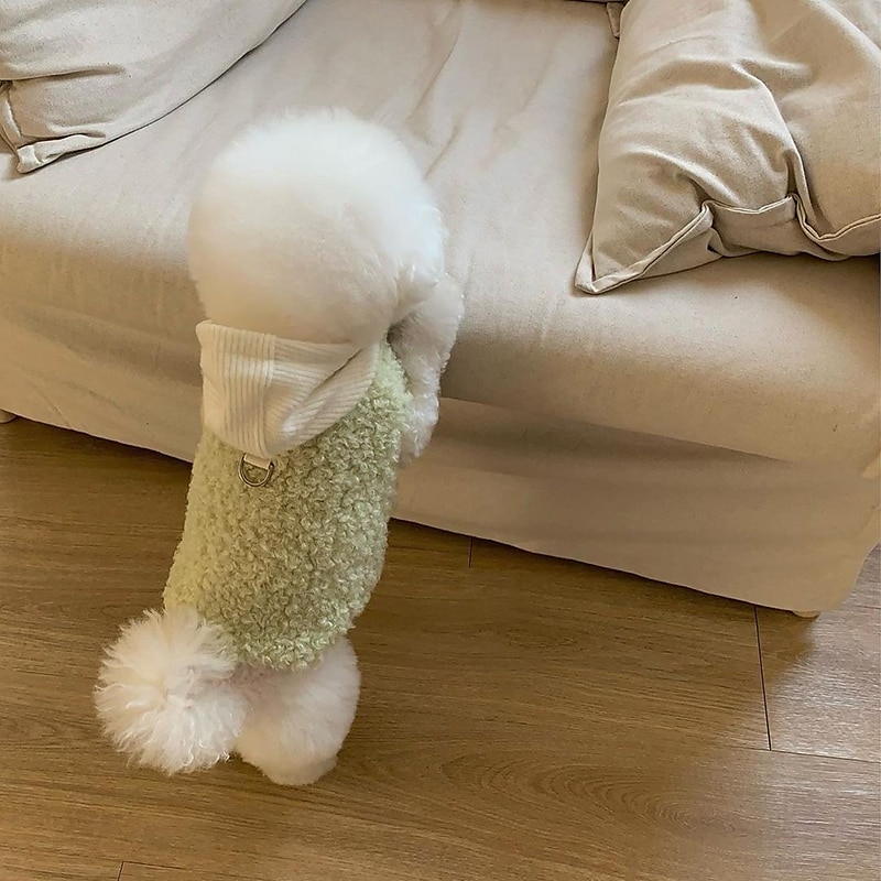 Koirat Kissat Takit Takki Muoti söpö tyyli Talvi Lämmin Pehmeä Pestävä Mukava ulko- Urheilu Koiran vaatteet for Bichon Frise Villakoira Pomeranian Pienelle lemmikille papillon 2025 - $27.99 –P6