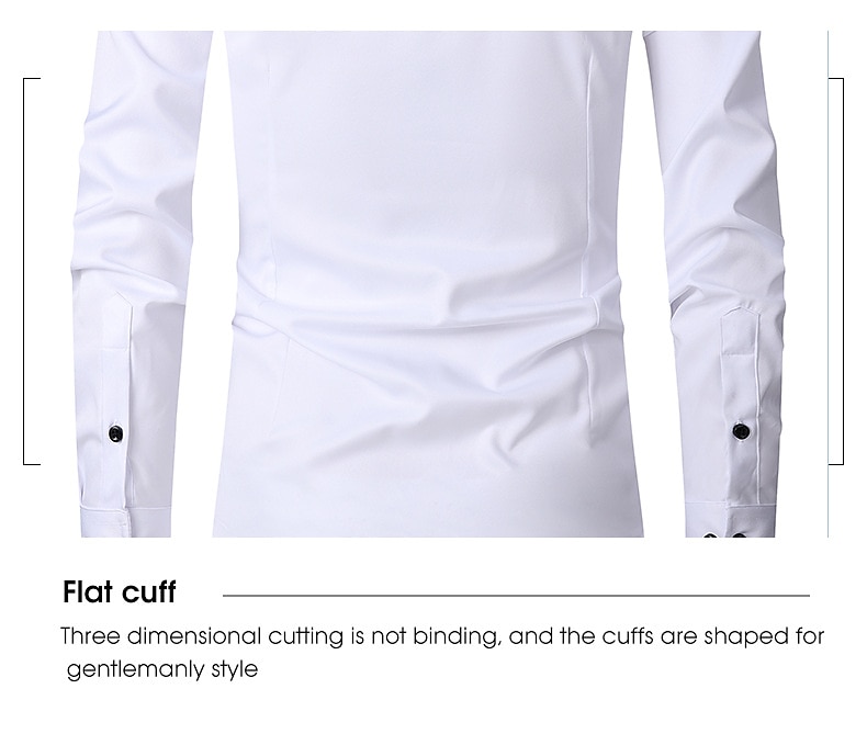 Classico Retrò Vintage Anni Ruggenti Camicia Gentiluomo Gangster Testimoni dello Sposo Slim Fit Costume Per uomo Matrimonio Ospite di nozze Abbigliamento da sera Adulti Camicia Tutte le stagioni del 2025 a $29.99 –P6
