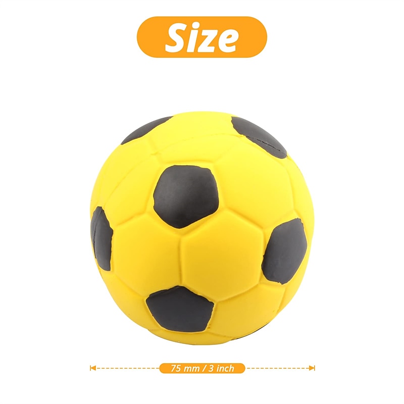 Latex Rubber Dog Toy Balls Chew Toy Puppy Teething Toys for Small Medium Dogs Squeaky Interactive Chew Sound Fetch Play 2025 - $25.99 –P2