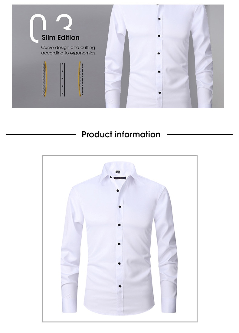 Classico Retrò Vintage Anni Ruggenti Camicia Gentiluomo Gangster Testimoni dello Sposo Slim Fit Costume Per uomo Matrimonio Ospite di nozze Abbigliamento da sera Adulti Camicia Tutte le stagioni del 2025 a $29.99 –P3